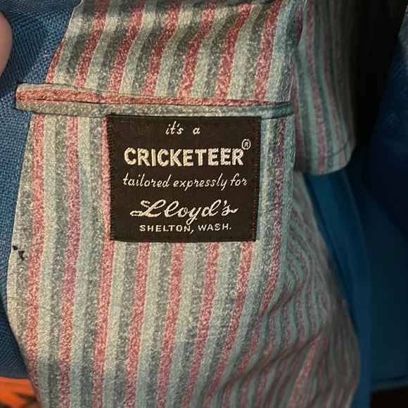 Vintage 1970s mens smoker jacket w tie - Picture 4 of 4